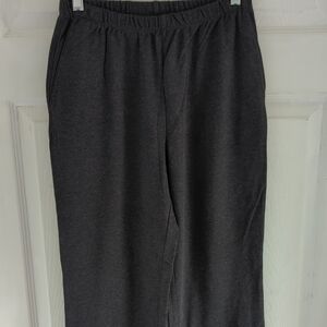 Lands' End Charcoal Cotton Pull On Pants XS/P (2-4)